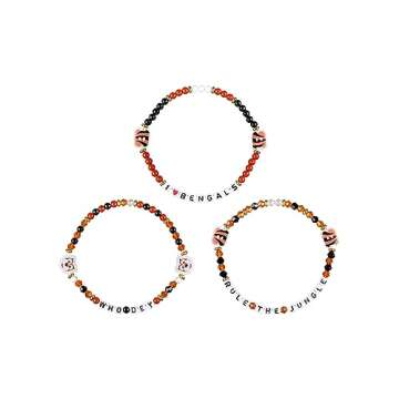 FOCO Cincinnati Bengals NFL 3 Pack Team Friendship Bracelet