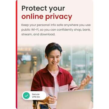 McAfee Total Protection 5-Device 2025 |15 Month Subscription | Security Software Includes Antivirus, Secure VPN, Password Manager, Identity Monitoring | Download
