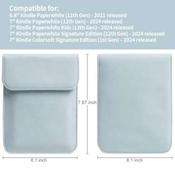 WALNEW Sleeve Case for 7" Kindle Paperwhite and Kindle Colorsoft Signature Edition (2024 Released), ...
