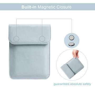 WALNEW Sleeve Case for 7" Kindle Paperwhite and Kindle Colorsoft Signature Edition (2024 Released), Protective Pouch Bag Case Cover for 6.8" All-New Kindle Paperwhite 11th Generation 2021(Lightblue)