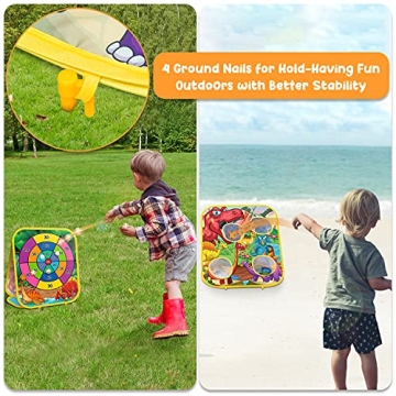 HelloJoy Bean Bag Toss Game for Kids – Fun Outdoor Activities