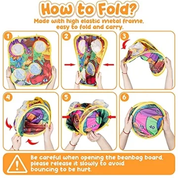 HelloJoy Bean Bag Toss Game for Kids – Fun Outdoor Activities