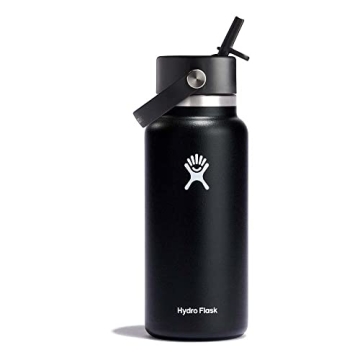 Hydro Flask Wide Flex Straw Cap 32 Oz Black