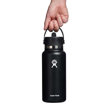 Hydro Flask Wide Flex Straw Cap 32 Oz Black