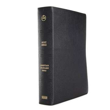CSB Ancient Faith Study Bible - Premium Black Goatskin Edition | Holman Handcrafted Collection