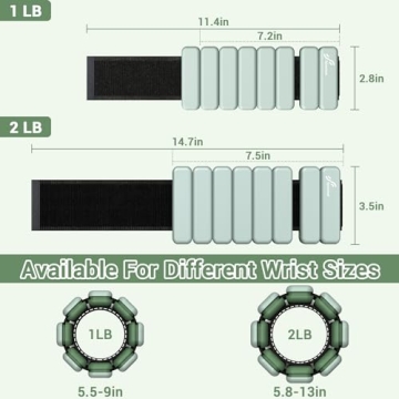 Sportneer Adjustable Wearable Wrist Weights for Women