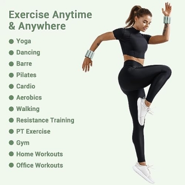 Sportneer Adjustable Wearable Wrist Weights for Women