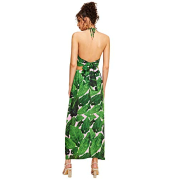 Floerns Women's Tropical Print Beach Skirt Set for Summer