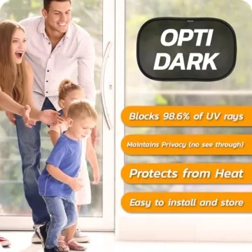 CARAMAZ Baby Car Window Shade - UV-Protection for 2 Car Windows