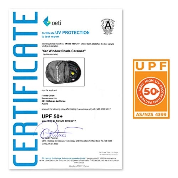 CARAMAZ Baby Car Window Shade - UV-Protection for 2 Car Windows