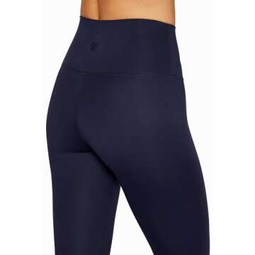 Zobha Women's Standard Easy High Rise Contender Deluxe Legging, Peacoat