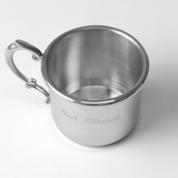 Personalized Pewter Baby Cup - Unique Newborn Gift