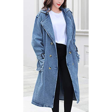Stylish QZUnique Long Denim Jacket for Every Occasion