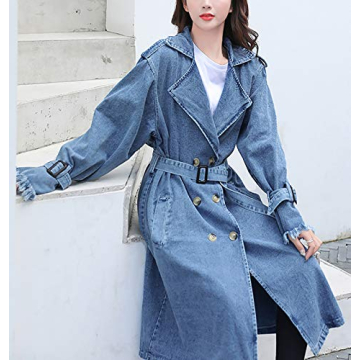 Stylish QZUnique Long Denim Jacket for Every Occasion