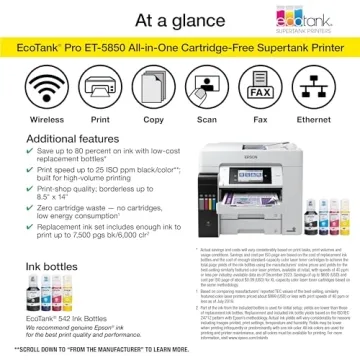 Epson EcoTank Pro ET-5850 Wireless Supertank Printer