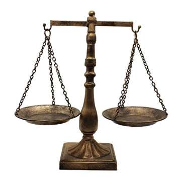 Vintage Style Metal Libra Jewelry Display Tray Cosmetic Organizer Storage, Bronze