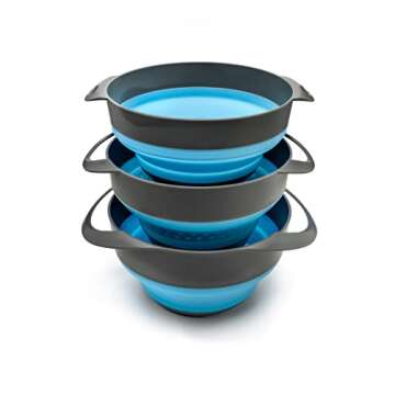 S.O.L. Survive Outdoors Longer S.O.L. Flat Pack Collapsible Bowls & Strainer Set