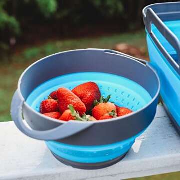 S.O.L. Survive Outdoors Longer S.O.L. Flat Pack Collapsible Bowls & Strainer Set