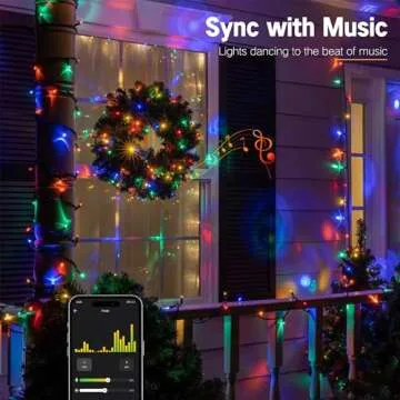 BrizLabs Smart Christmas Lights, 164ft 500 LED Color Changing Christmas Lights with APP/Voice Control, Warm White & Multicolor Xmas Fairy Lights Music Sync Tree Lights Dimmable for Indoor Outdoor Home