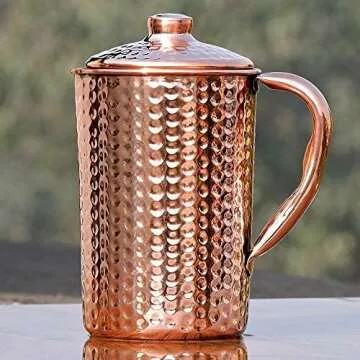 AncientImpex Pure Copper Hammered Water Jug - True Ayurveda Benefits