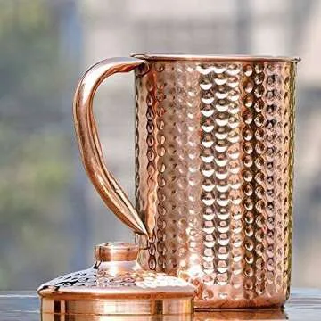 AncientImpex Pure Copper Hammered Water Jug for Health