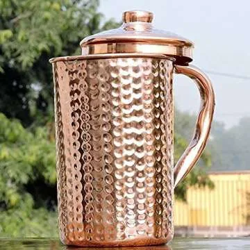 AncientImpex Pure Copper Hammered Water Jug for Health