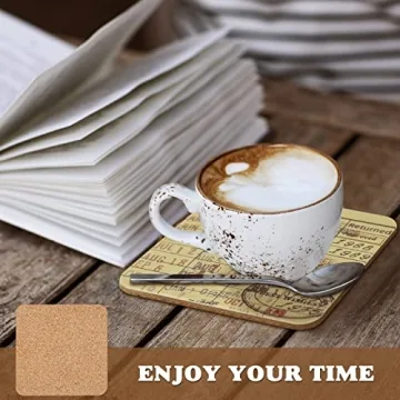 Vintage Library Due Date Card Coasters - Perfect Gift for Book Lovers