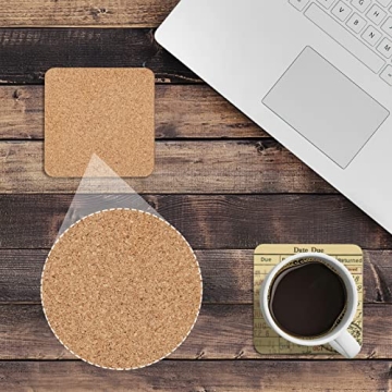 Vintage Library Due Date Card Coasters - Perfect Gift for Book Lovers