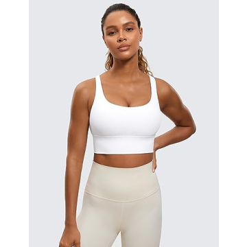 CRZ YOGA Women's Longline Sports Bra for Activewear