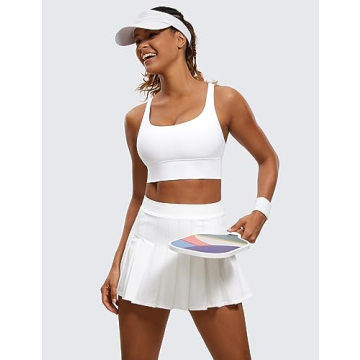 CRZ YOGA Women's Longline Sports Bra for Activewear