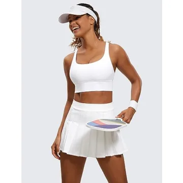 CRZ YOGA Women's Longline Sports Bra for Activewear