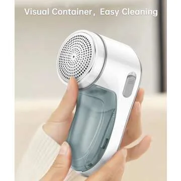 Fabric Shaver, Electric Lint Remover for Clothes, Lint Shaver for Clothing, Sweater Shaver with 2 Replaceable Stainless Steel Blades, Effectively Remove Couch Pills, Lint, Fuzz Battery Operated