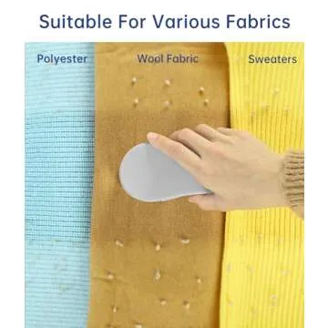 Fabric Shaver, Electric Lint Remover for Clothes, Lint Shaver for Clothing, Sweater Shaver with 2 Replaceable Stainless Steel Blades, Effectively Remove Couch Pills, Lint, Fuzz Battery Operated