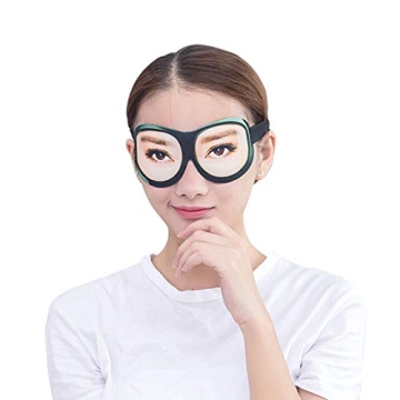 Honbay 3D Funny Eyeshade Soft Sleep Eye Mask with Adjustable Head Strap for Travel, Game, Party, Res...