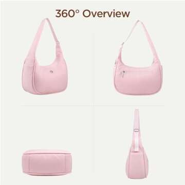 Babysun Mini Nylon Crescent Shoulder Bag for Women