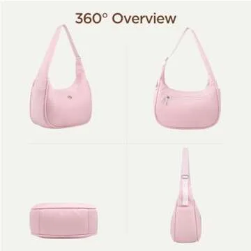 Babysun Mini Nylon Crescent Shoulder Bag for Women