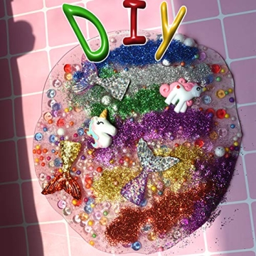 Hulluter 70PCS Slime Kit: Foam Beads & Glitter for DIY Fun