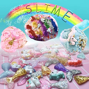 Hulluter 70PCS Slime Kit: Foam Beads & Glitter for DIY Fun