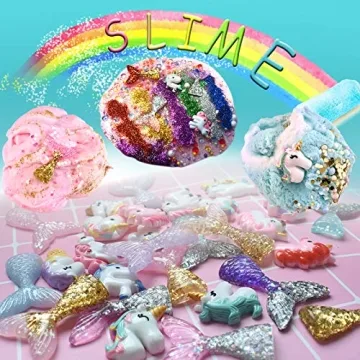 Hulluter 70PCS Slime Kit: Foam Beads & Glitter for DIY Fun