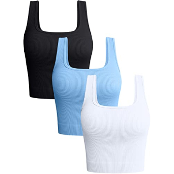 OQQ Women's Ribbed Tank Tops - Stylish & Comfortable