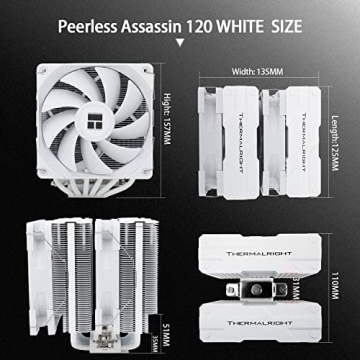 Superior Thermalright Peerless Assassin 120 White CPU Air Cooler for Optimal Cooling