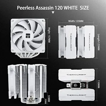 Superior Thermalright Peerless Assassin 120 White CPU Air Cooler for Optimal Cooling