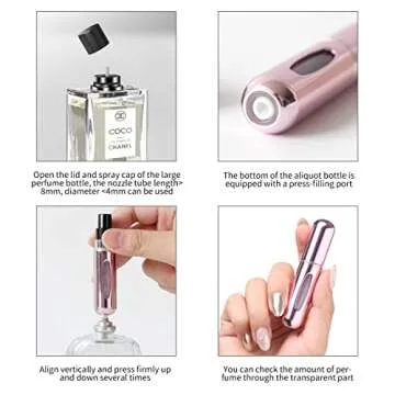 BeautyChen Mini Refillable Perfume Atomizer - Travel Friendly