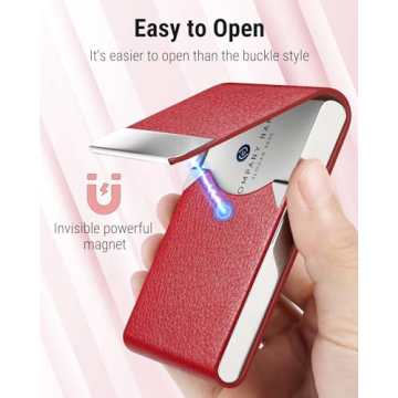 MaxGear Business Card Holder - Stylish PU Leather Case