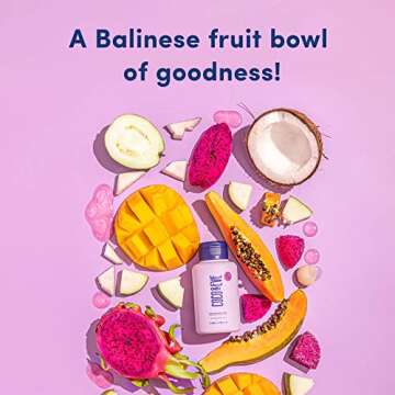Coco & Eve Glow Figure Smoothie Shower Gel (Lychee & Dragon Fruit Scent) Moisturizing Body Wash with Coconut water, Aloe Vera. Sulfate Free (10.1 fl oz/ 300ml)
