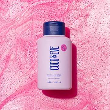 Coco & Eve Glow Figure Smoothie Shower Gel (Lychee & Dragon Fruit Scent) Moisturizing Body Wash with Coconut water, Aloe Vera. Sulfate Free (10.1 fl oz/ 300ml)