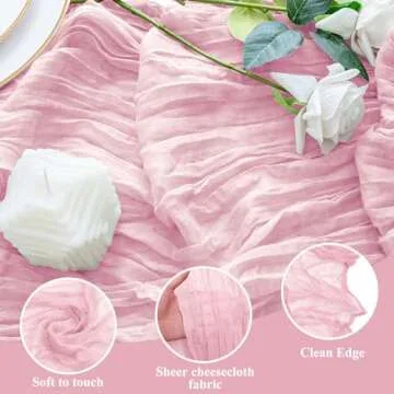 Xiomot Cheesecloth Table Runners for Elegant Events
