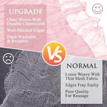 Xiomot Cheesecloth Table Runners for Elegant Events