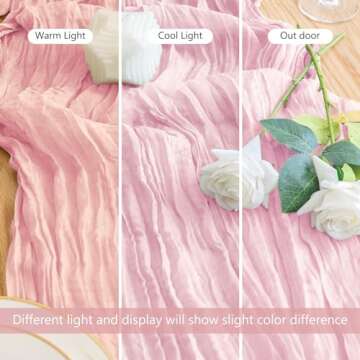 Xiomot Cheesecloth Table Runners for Elegant Events