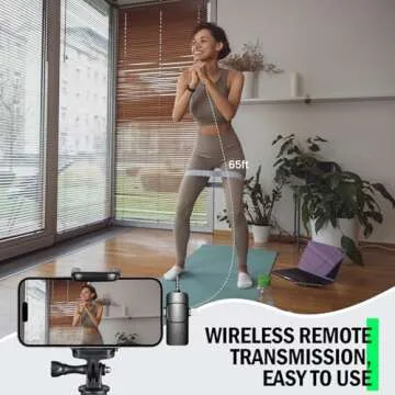 BYbrutek Wireless Lavalier Mic for iPhone and Android